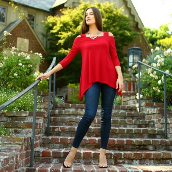 Karen T Tops - Karen T Cold Shoulder Top